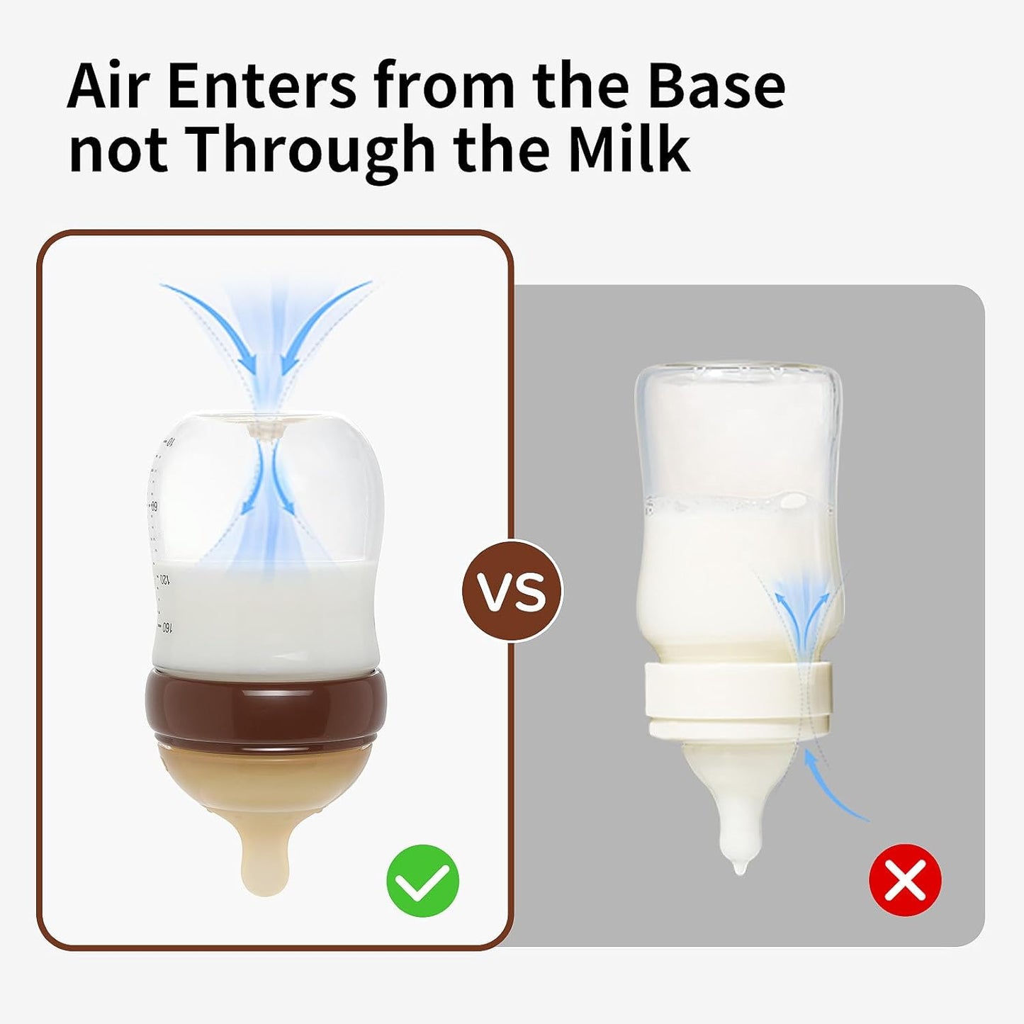 Thyseed Glass Natural Anti-Colic Baby Bottles | Newborn Breast Like Nursing Bottle for Breastfed Babies with Nipple(3-7 Months),8oz,1pack