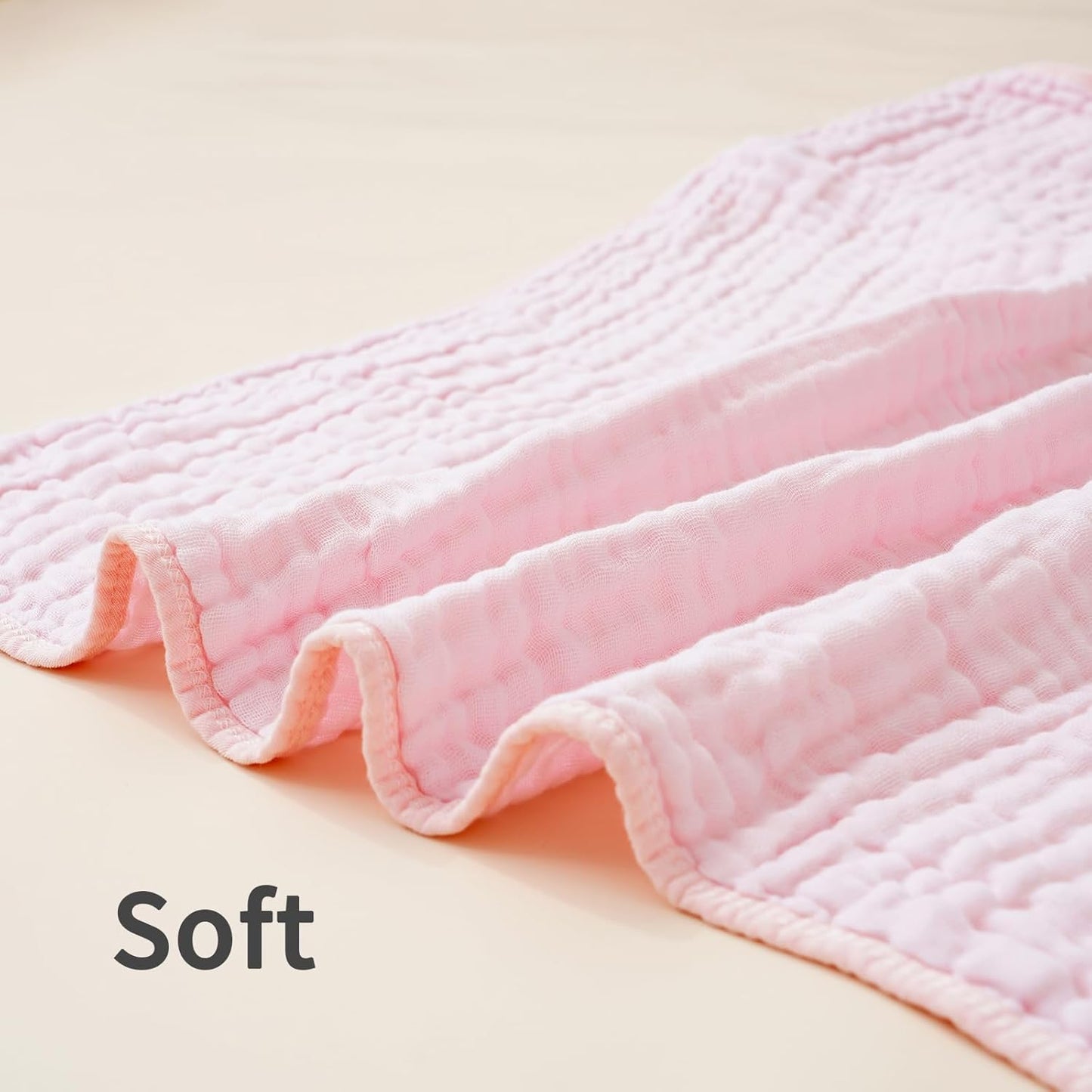 Muslin Hooded Baby Towels,2 Pack Baby Bath Towels,Large 31.5x31.5Inch,Hooded Towels for Baby and Infant,Soft&Absorbent(Green and Pink)
