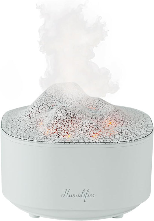 Portable 1500ml Small Cool Mist Humidifier,USB Personal Desktop Humidifier for Office Room, Bedroom,Auto Shut-Off 7 Colors LED Night Light, 2 Mist Modes, Super Quiet (White)
