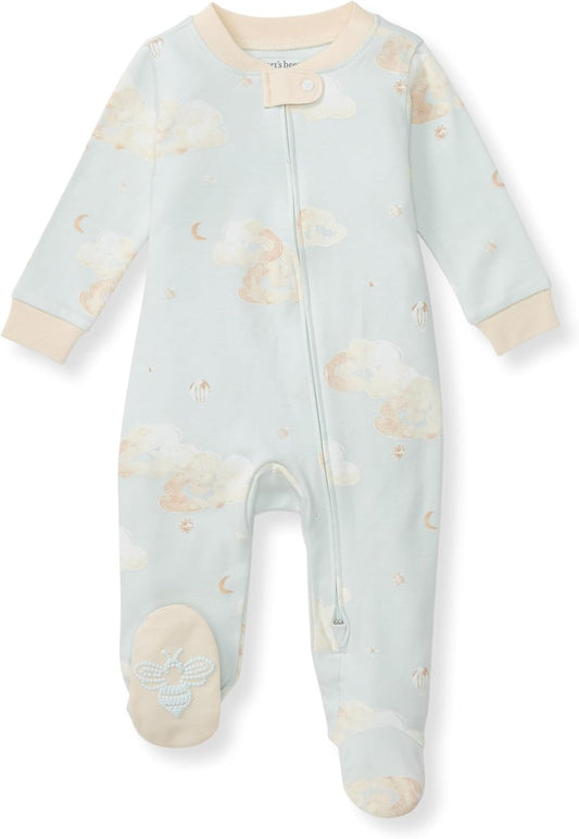 Burt’s Bees Baby Boys' One-Piece Sleep and Play 100% Organic Cotton PJs