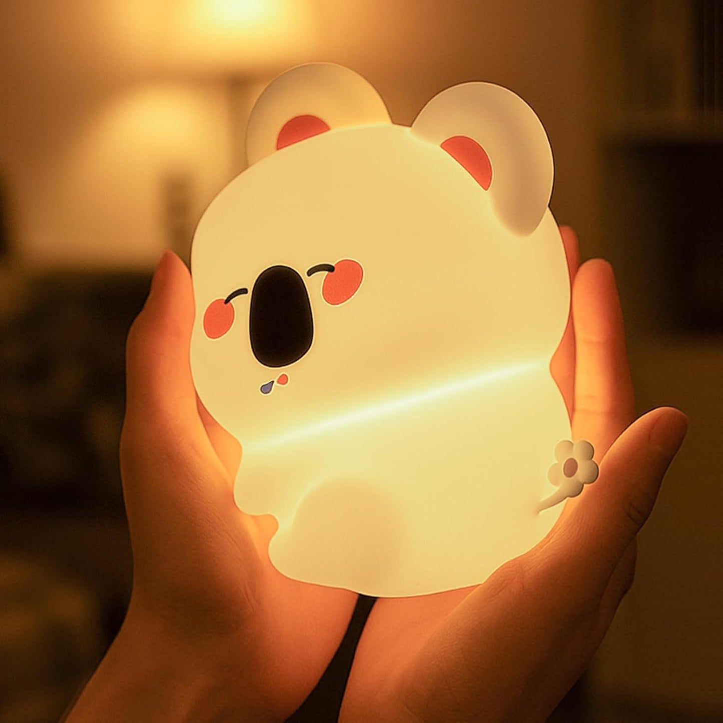 Koala Night Light for Kids Nursery - Cute Silicone Animal Baby Light with 3-Level Dimmable LED, Portable Toddler Sleep Lamp for Bedroom, Breastfeeding, Kids Room, Funny Xmas Birthday Gifts