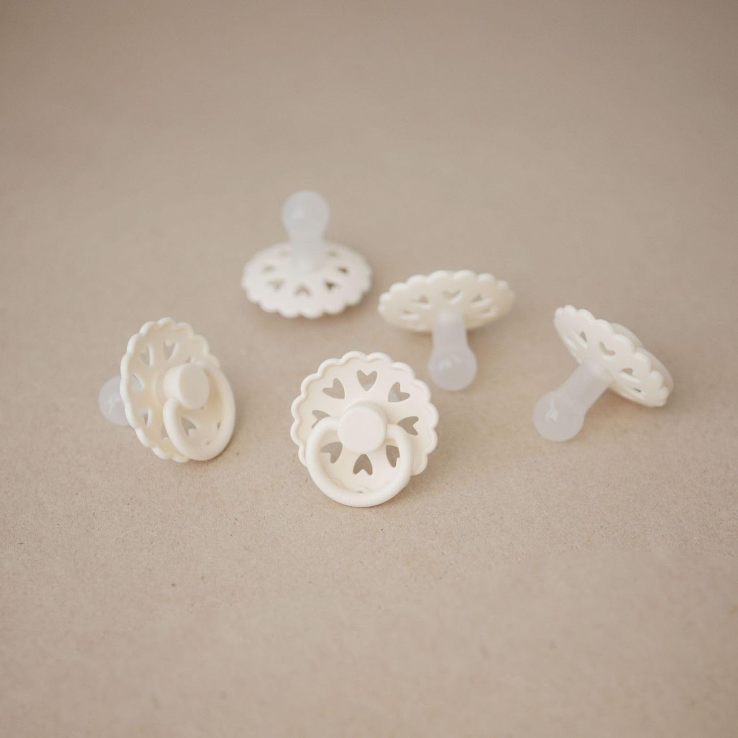 FRIGG SilkySoft Silicone Baby Pacifier 4-Pack Snowflake Dream | Made in Denmark | BPA-Free (0-6 Months)