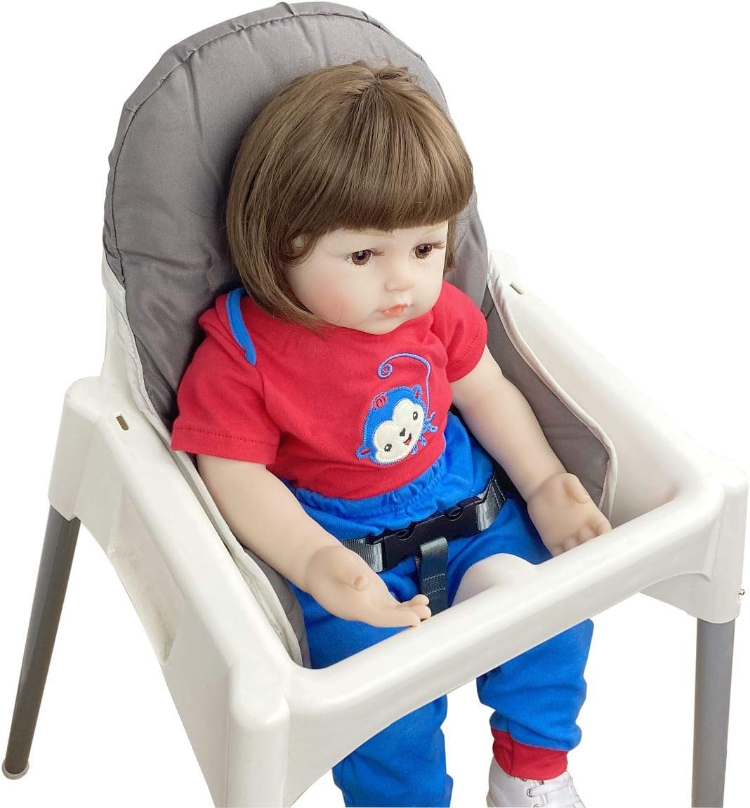 ZARPMA Seat Covers Cushion for IKEA Antilop Highchair, Washable Foldable Baby Highchair Cover IKEA Child Chair Cushion