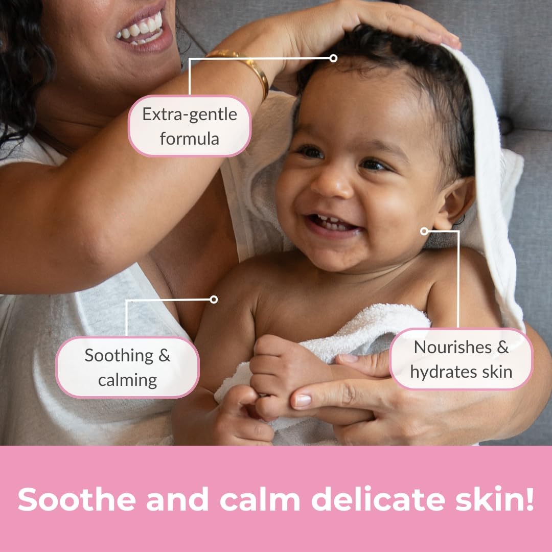 Love Ur Curls - LUCK Baby Head to Toe Wash, Gentle & Tear Free, Pediatrician Approved, Body Wash, and Ultra Mild Fragrance Free Mild Shampoo All in One, Vegan, 320 mL