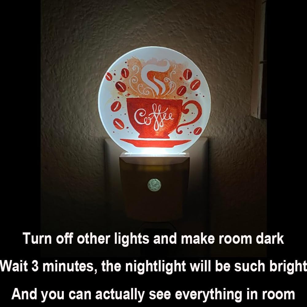 EKOBLA Unicorn Pink Night Light Gold Golden Polk Dots Stars Night Lights Plug into Wall with Dusk to Dawn Sensor Round LED Lamp for Teen Girls Fun Novelty Gift