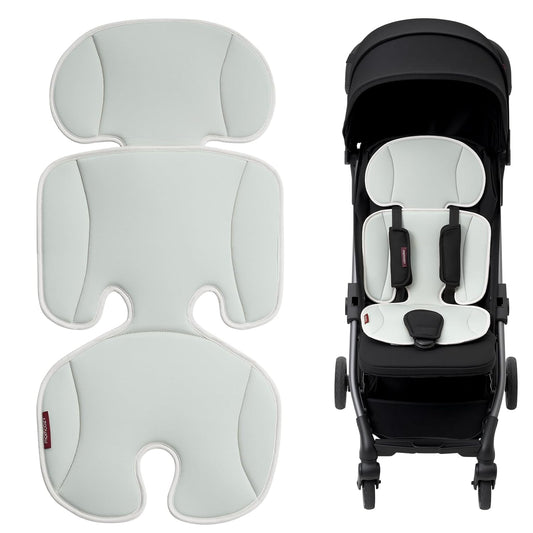 Momcozy Stroller Cooling Pad | Universal Soft Cooler Pad, Breathable & Adjustable Car Seat Liner | Detachable 2-Piece Cooling Cushion | Fits Strollers, Car Seat, High Chair, Bassinet, Swing