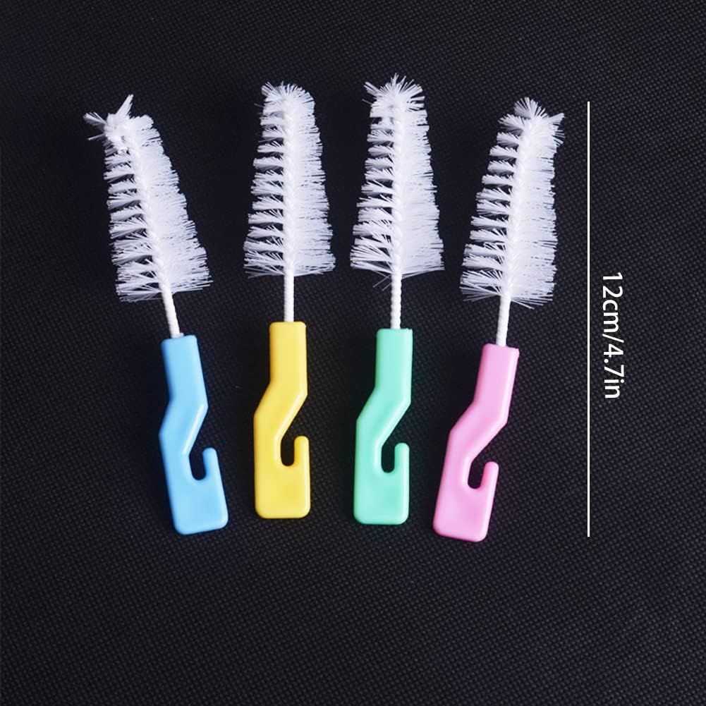 20 PCS Bottle Nipple Cleaner Sponge Brush Pacifier Sponge Cleaning Small Brush Baby Bottle Cleaner Brush for Standard Nipples Scrubber, Nipple Brush (20 PCS)