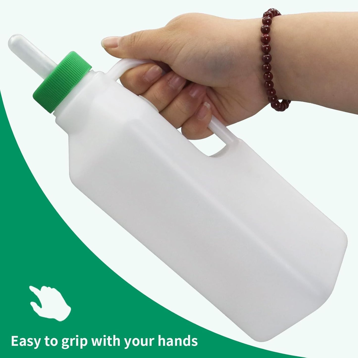 Lamb Bottle Baby Goat Nipples 850ml Milk Feeding Bottle & 5pcs Pritchard Nipples for Baby Sheep Goat Calf Puppy