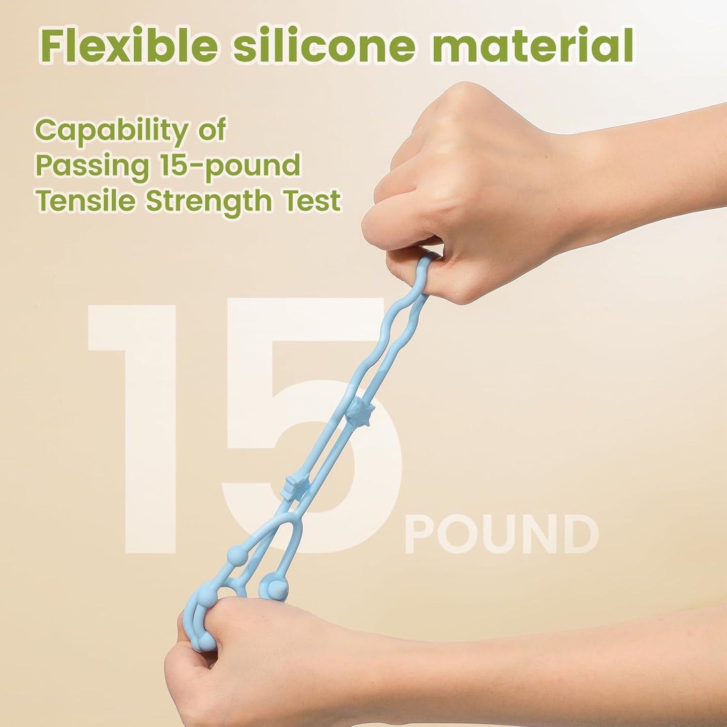 RTMOK Toy Straps for Baby,RTMOK Silicone Setpacifier Clip,Applies to Car Seat Toy,Teether Toy,High Chair,Stroller Accessories,Baby Toy Clips,Cribs,Rocking Chair