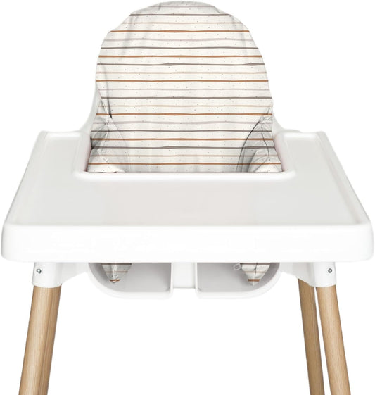Nibble and Rest Highchair Insert Cover, Compatible for IKEA Antilop Highchair, High Chair Accessories Stain-Proof and Wipeable Insert Cover (Cushion NOT Included)(Bohostripe)