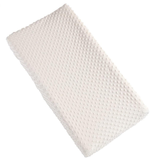 Solid Changing Table Pad Cover Cradle Sheet, Fits 32"/34''x16" Contoured Diaper Changing Pad, Ultra Soft Cozy Minky Dots Plush Changing Table Covers, Breathable Wipeable Removable (Beige)