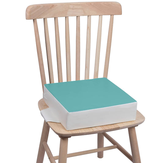 Kalawen Booster Seat for Dining Table, Waterproof PU Washable Thick Toddler Dining Booster Seat, Kids Booster Seat for Dining Table with 2 Adjustable Straps Safety Buckle