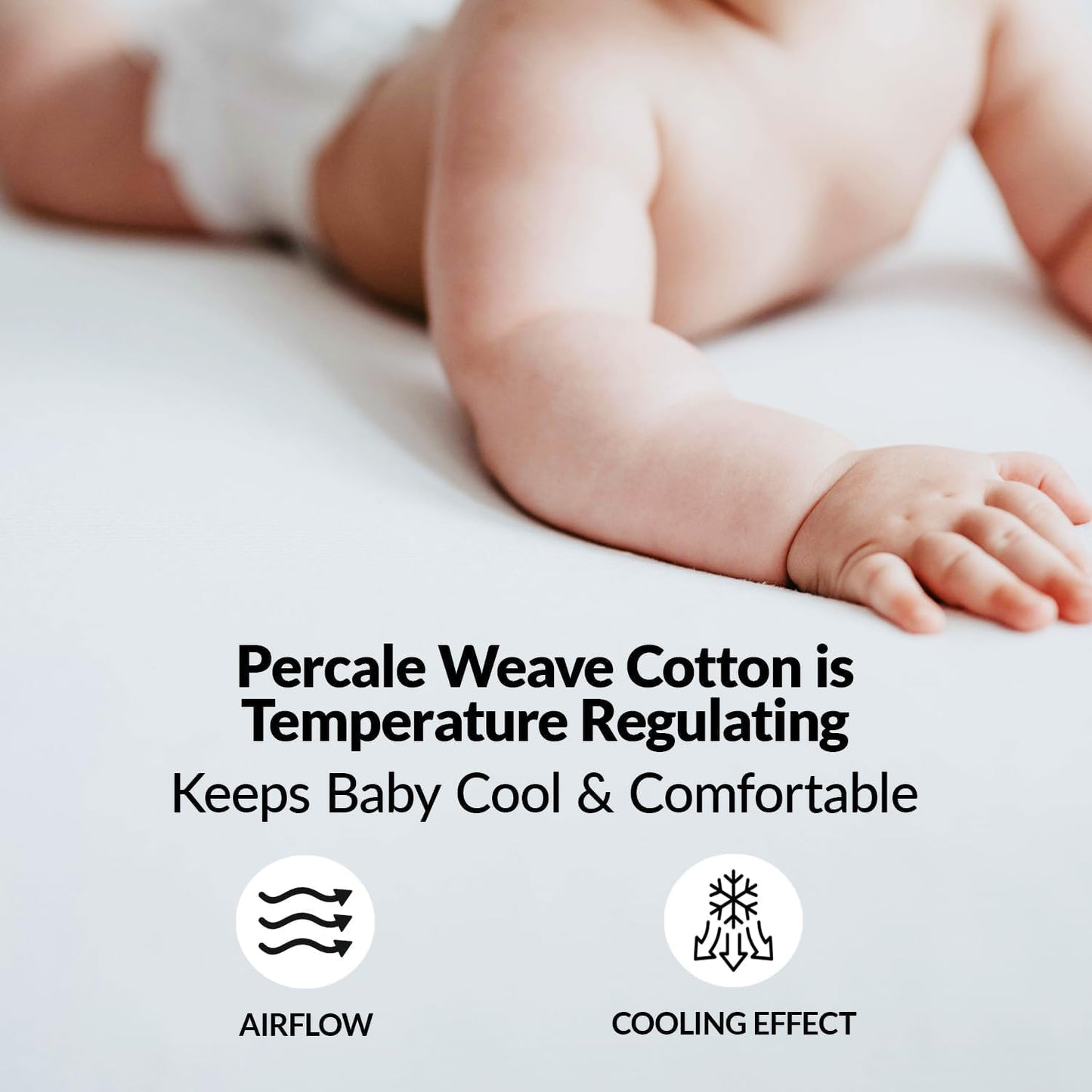 100% Organic Cotton Mini Crib Sheets (3-Pack) - GOTS Certified - Breathable Pack n Play Sheets Fitted - Double-Elastic for Secure Fit, Extra Protection for Your Baby - Gender-Neutral Prints (27"x39")