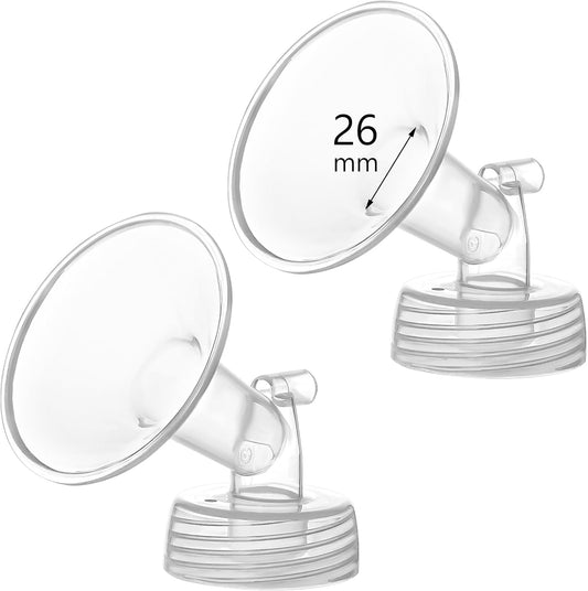 26mm Flange Compatible with Spectra S1 S2 9 Plus Synergy Gold Breastpump Replacement to Spectra Pump Parts and Flange; Not Original; Replaces Shield