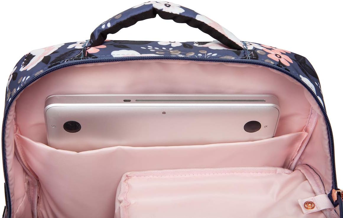 Sarah Wells Kelly Breast Pump Backpack & Tote - Insulated Pocket, Laptop Sleeve & Easy-Clean Design, Fits All Pumps, Diaper Bag for Moms (Le Floral)