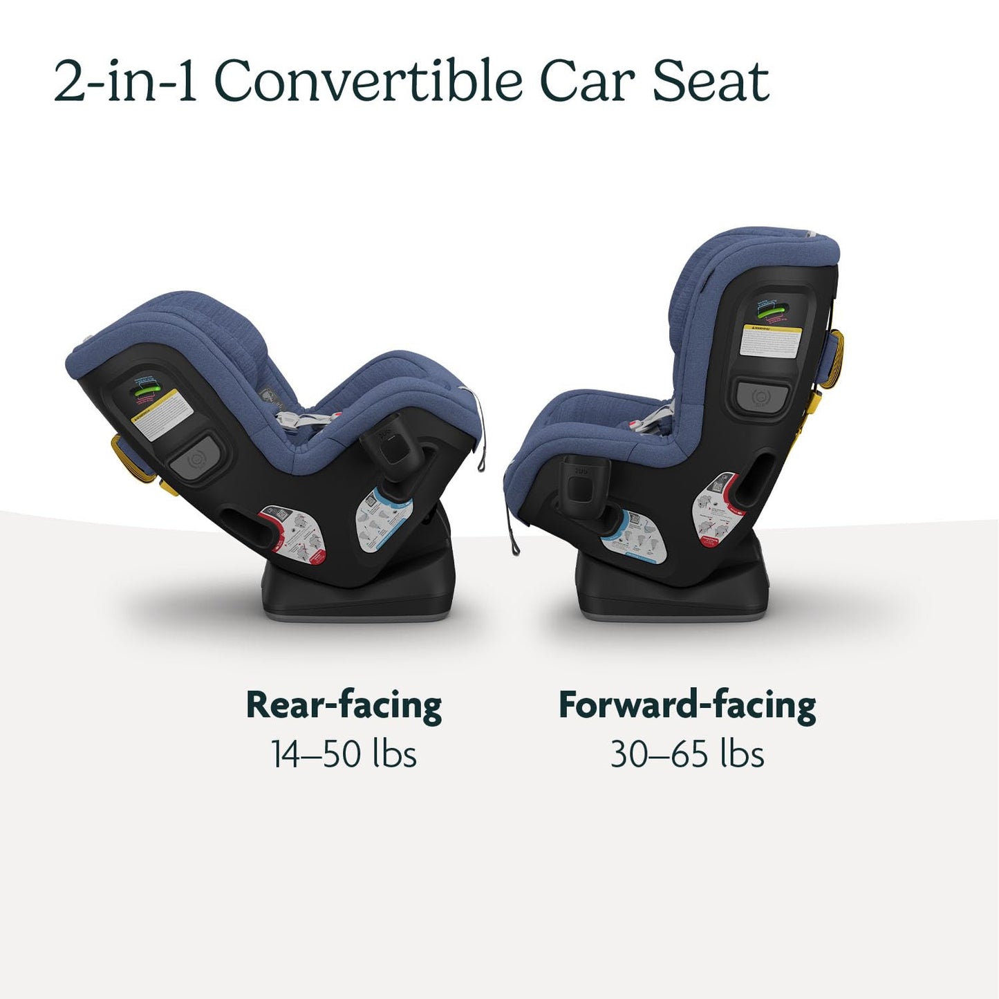 UPPAbaby Rove Convertible Car Seat - 2-in-1 Rear + Forward Facing - Quick + Secure 3-Step Install - Intuitive Safety Technology + Comfort Features - Cup Holder Included - Cody (Coastal Blue)