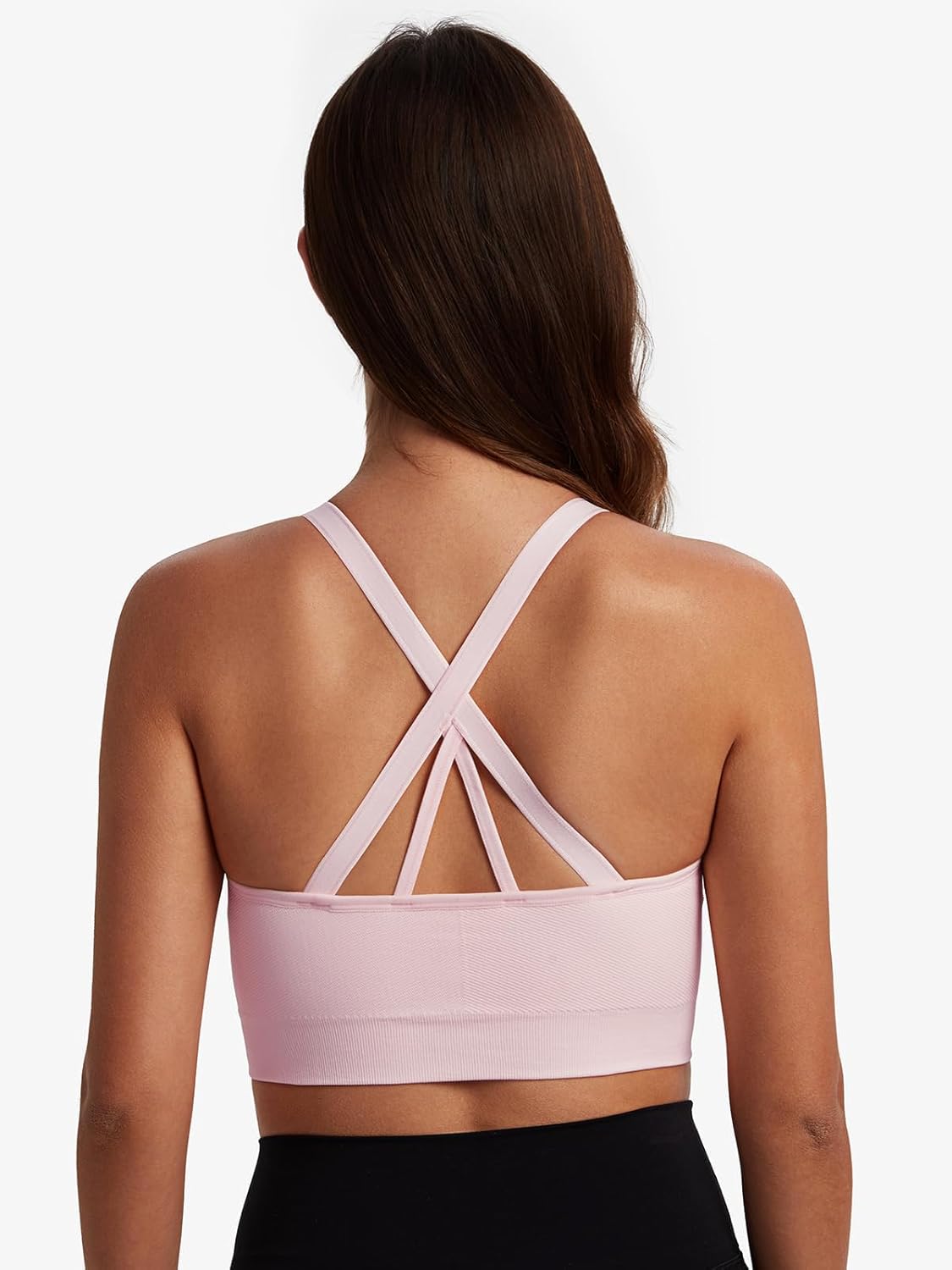 Angelhood Nursing Bras for Breastfeeding, Seamless Nursing Sports Bra Medium Impact Support Maternity Bras for Pregnancy