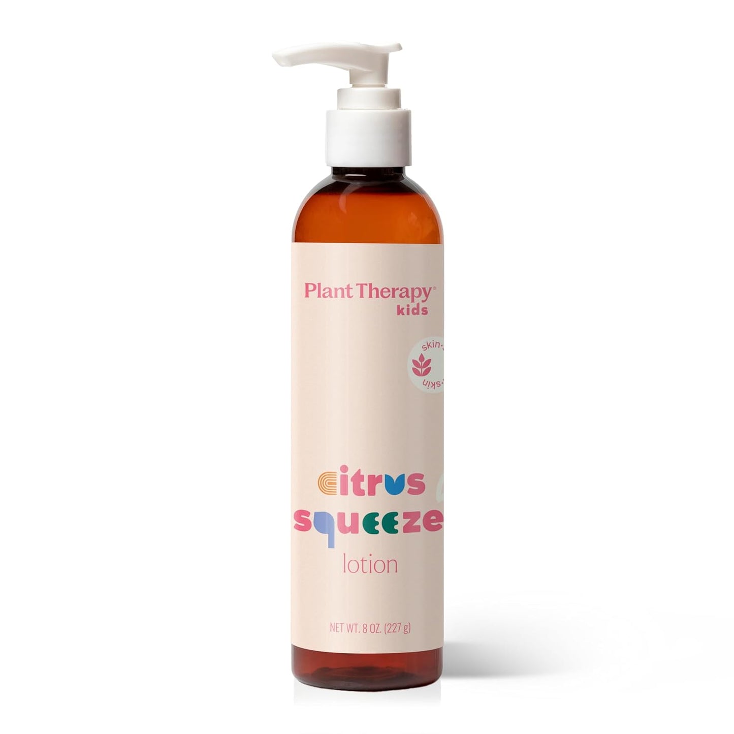 Plant Therapy Kids Citrus Squeeze Lotion 8 oz Uplifting Natural Scent, Soothes & Softens from Head to Toe, Lightweight, Fast-Absorbing Daily Hydration