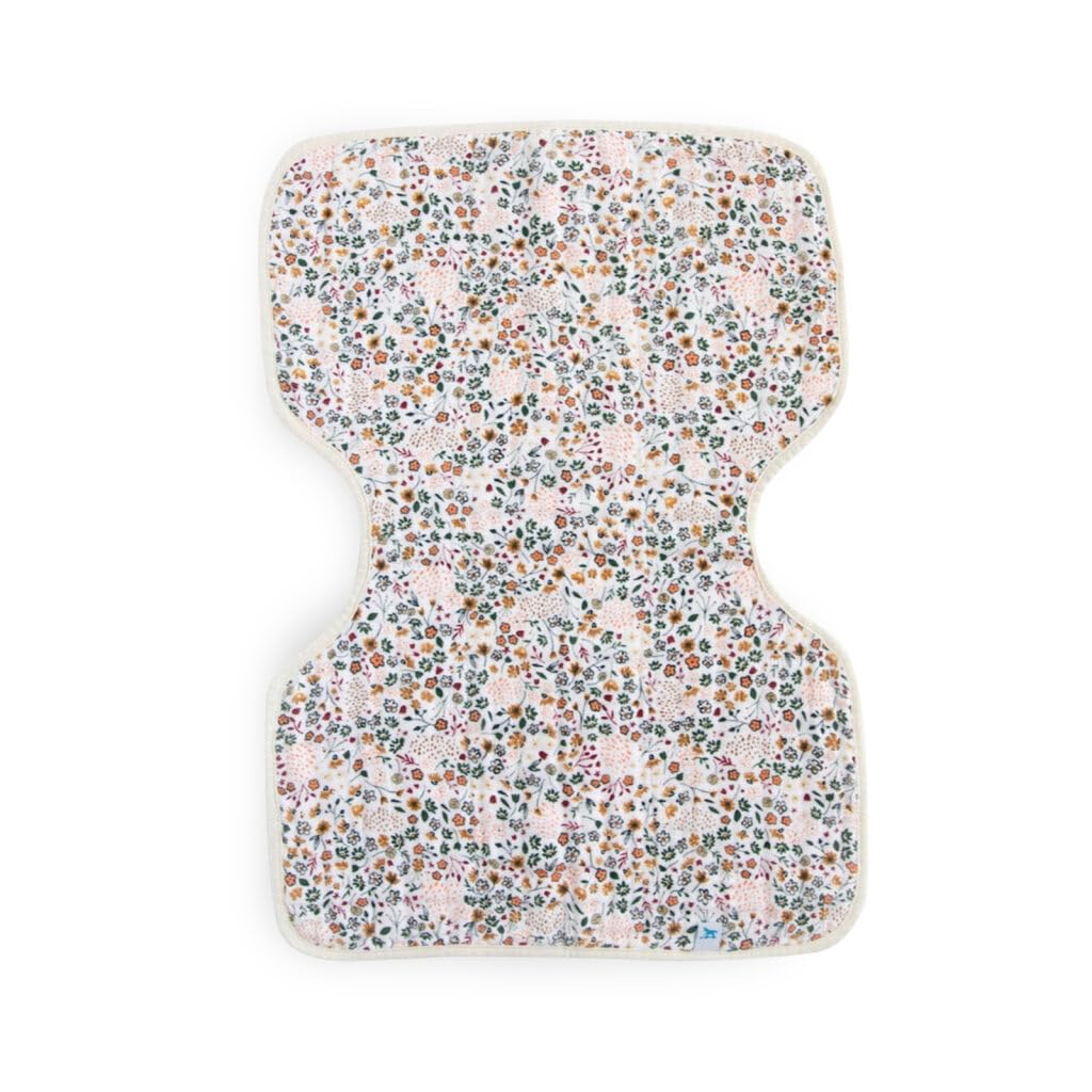 Little Unicorn Ultra-Absorbent Premium Burp Cloth | Soft on Baby's Skin | Larger Size | Ergonomic Design (Pressed Petals)