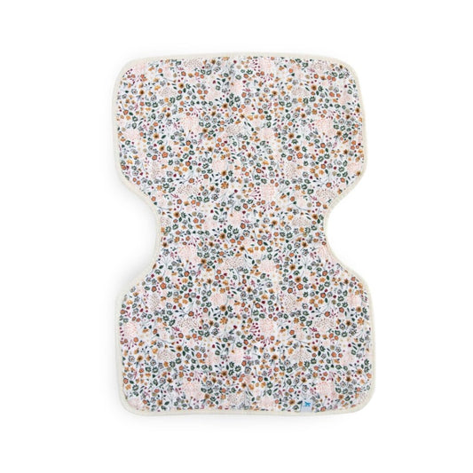 Little Unicorn Ultra-Absorbent Premium Burp Cloth | Soft on Baby's Skin | Larger Size | Ergonomic Design (Pressed Petals)
