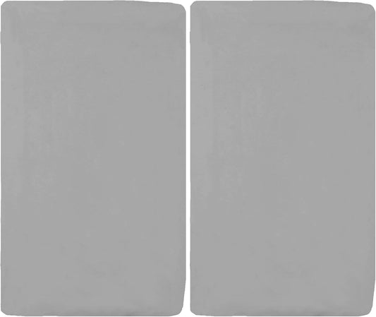 American Baby Company 100% Natural Cotton Fitted Cradle/Bassinet Sheet 36" x 18" - Soft, Breathable & Hypoallergenic Bed Sheet, Gray, Neutral for Boys & Girls (Pack of 2)