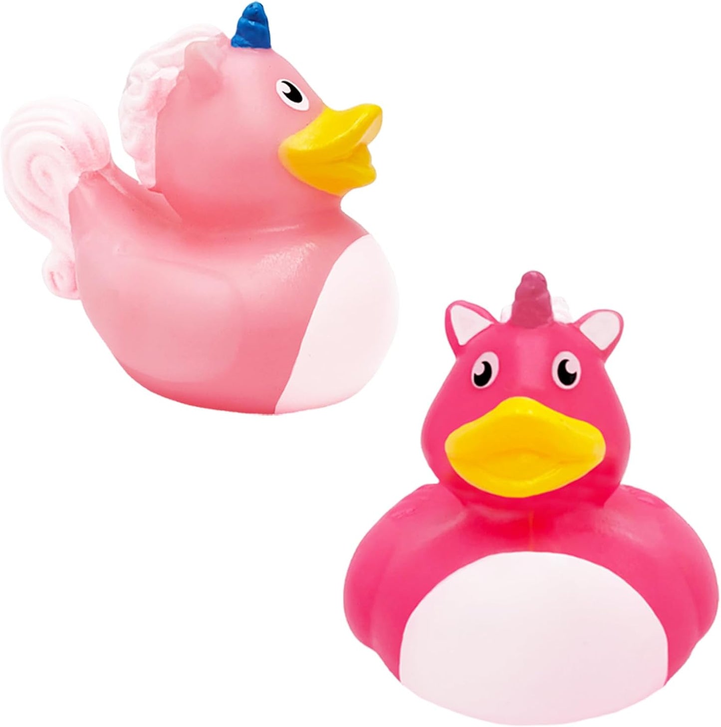 The Dreidel Company Unicorn Rubber Duck Toy Duckies for Kids, Bath Birthday Baby Showers Summer Beach and Pool Activity, 2" (12-Pack)