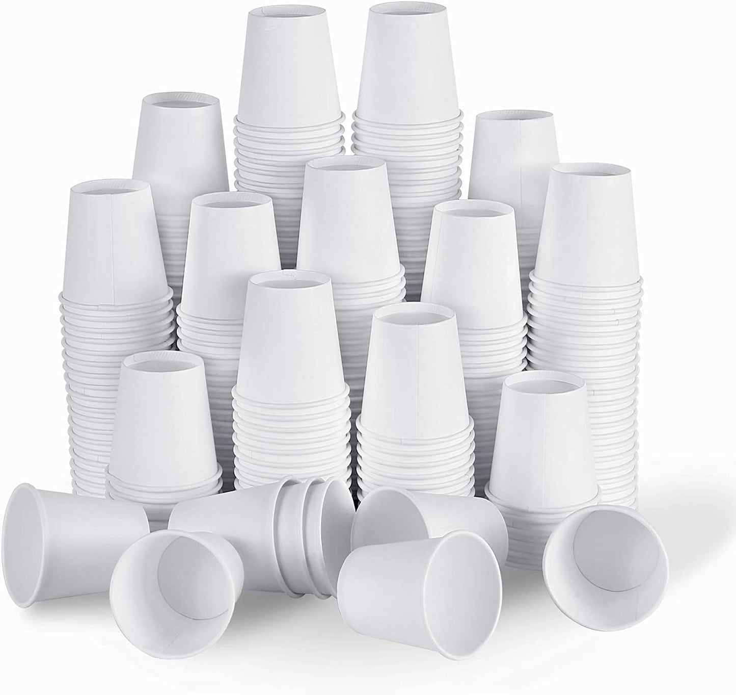 [300 Count - 4 oz] Small Paper Cups, Mouthwash Cups Bathroom Cup Mini Cup Small Disposable Cups