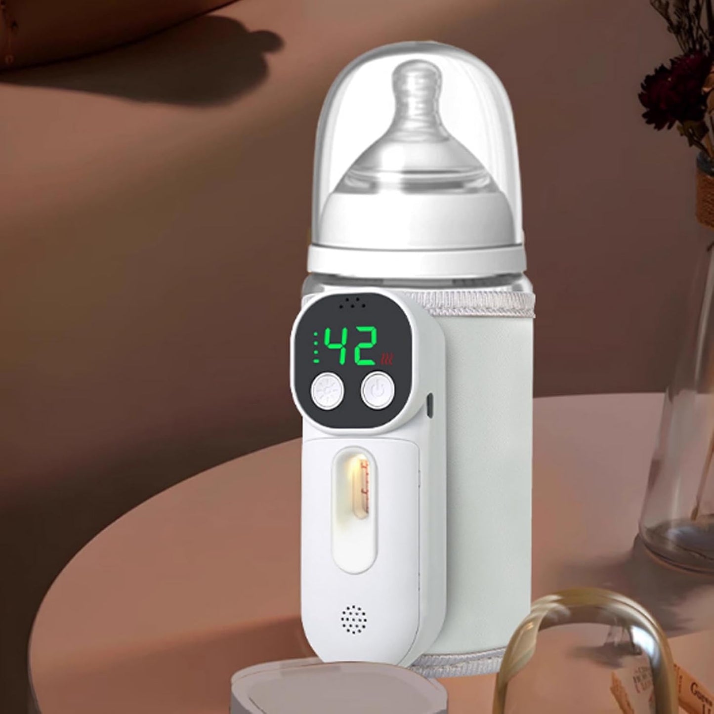 VBESTLIFE Portable Bottle Warmer for Travel, Fast Warming Comfortable Baby Feeding On The Go, Constant Temperature Milk Warming for Home Outdoor