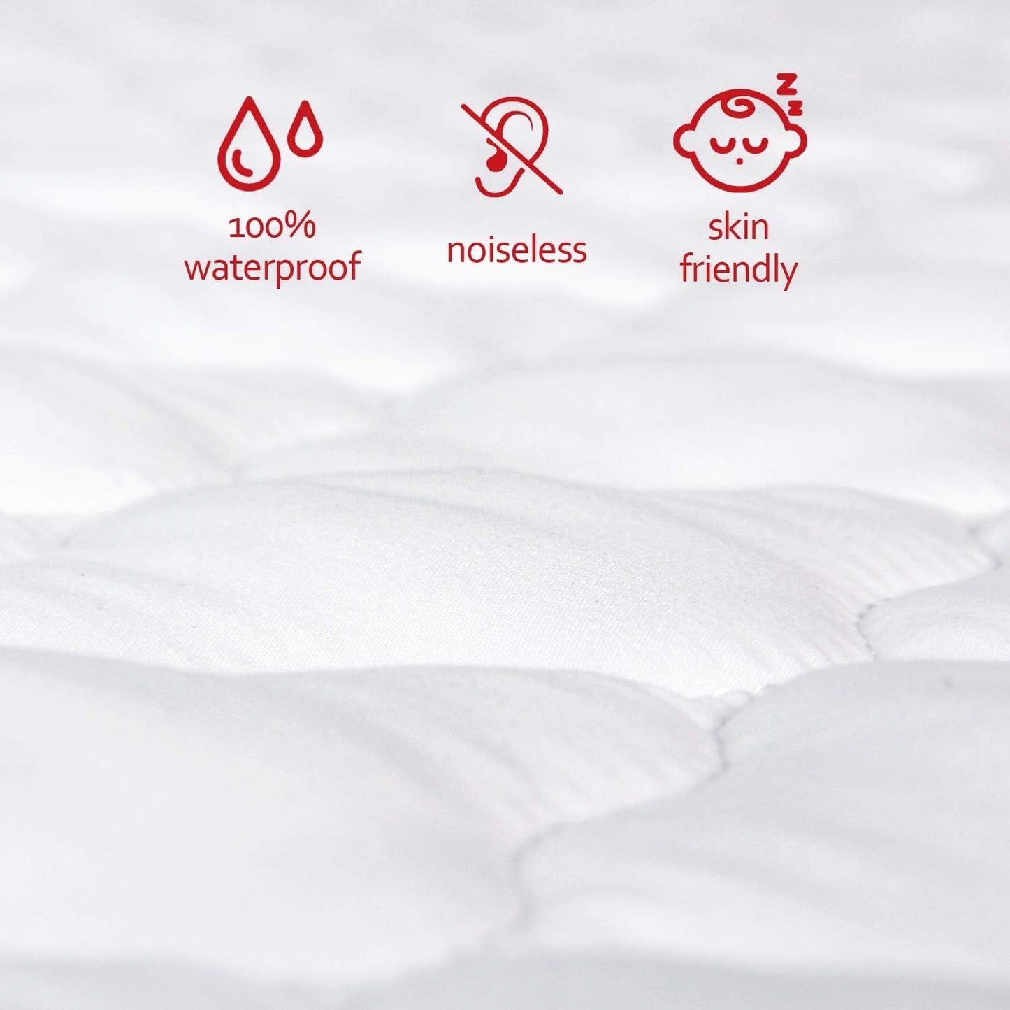 Waterproof Mini Crib Mattress Pad Sheets Fitted, Cotton Fabric Mini Crib Protector, Fits Dream On Me Folding Playard Mattress, Baby Playard Sheets Cover