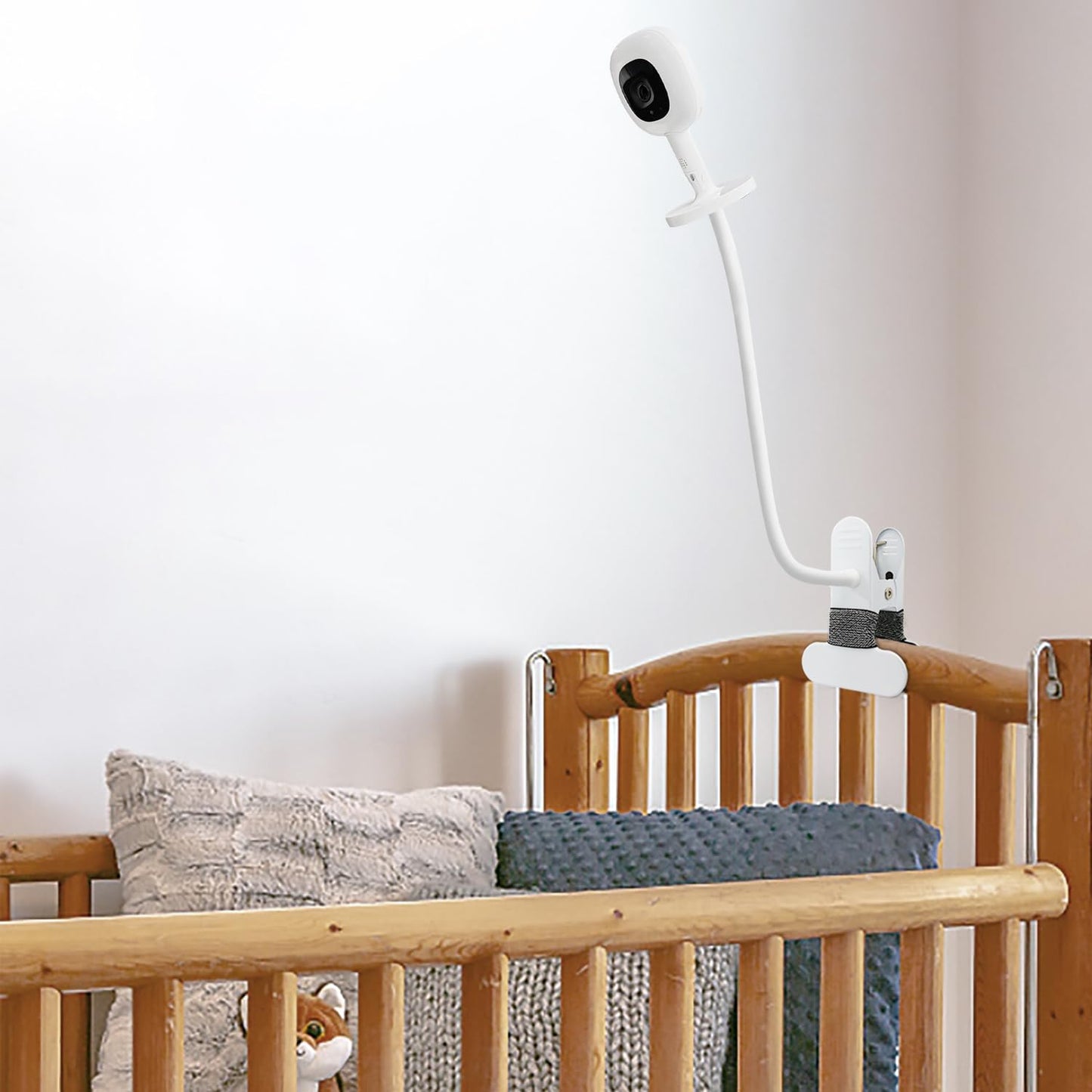 Baby Monitor Mount Compatible with Nanit Pro Smart Baby Monitor & Flex Stand Flexible Long Gooseneck Arm Also for Cameras with 1/4 Screw Mount Baby Camera Holder Stand