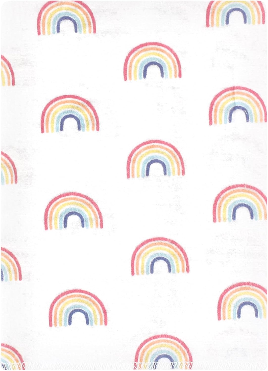 Luvable Friends Hudson Baby Flannel Burp Cloths 12pk, Sweet Rainbow