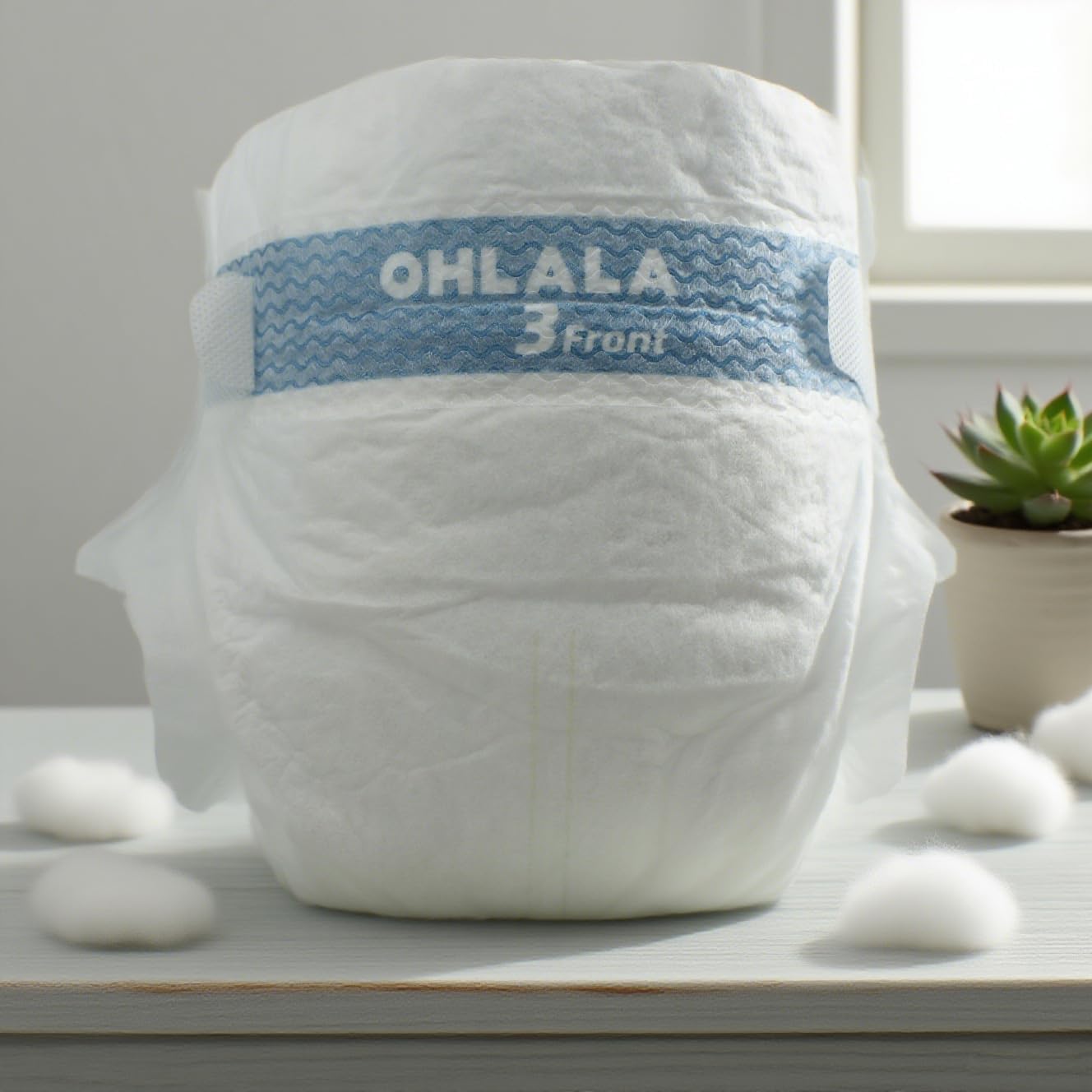 OHLALA Luxury Diapers Size 2 Hypoallergenic | Skin-Friendly & Leakproof | Fragrance-Free | Ultra-Thin | 4 Pack 272counts | 12-18 lbs