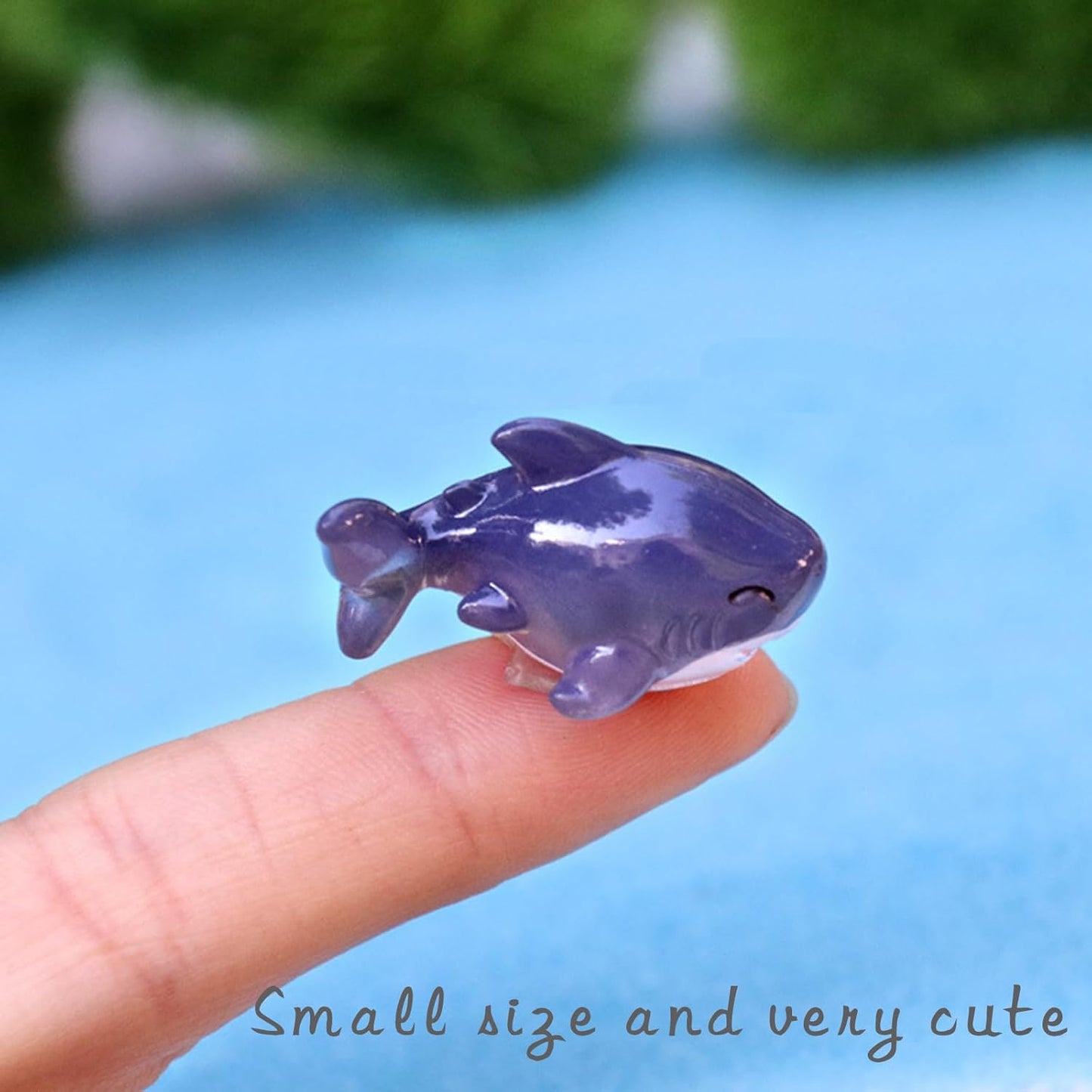 30Pcs Resin Shark, Mini Shark Statue, Tiny Shark Figurines, Miniature Shark,Mini tures Shark Aquarium Ornament for Fairy Garden Succulent Planter Moss Landscape
