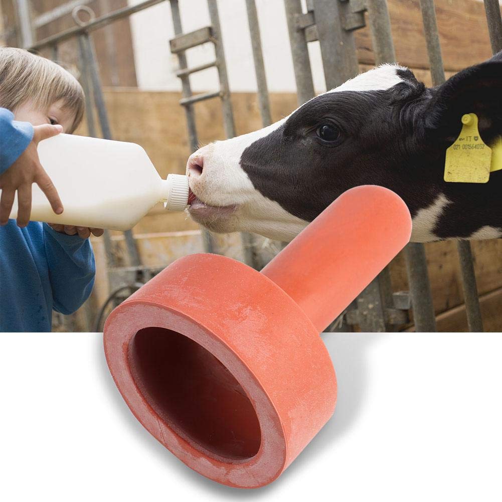 5Pcs Small Animal Milk Drink Nipple 10.7cm Length Rubber Calf Nursing Nipples Livestock Feeding Watering Supplies