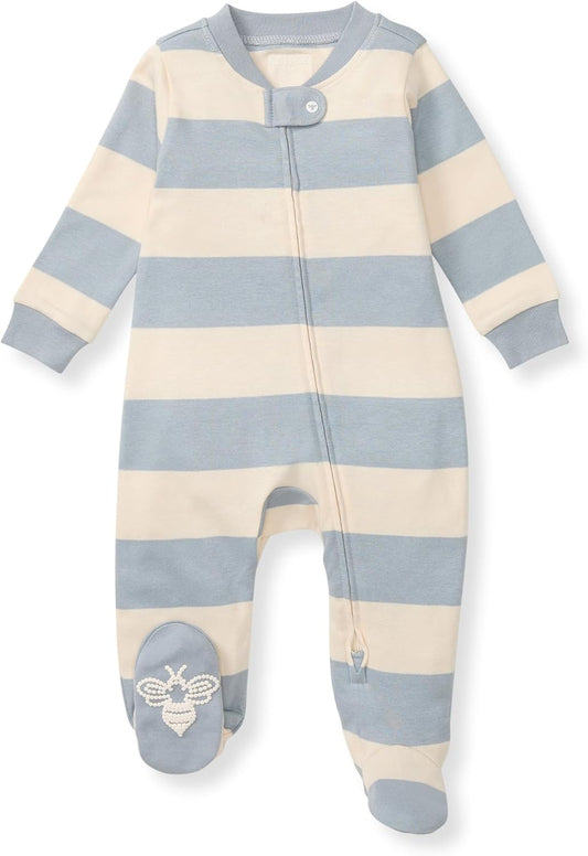 Burt’s Bees Baby Boys' One-Piece Sleep and Play 100% Organic Cotton PJs