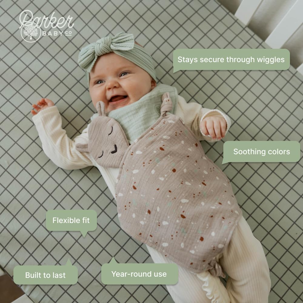 Parker Baby Soft & Durable Fitted Baby Crib Sheets | Snug Fit for Standard Crib Mattresses | Machine Washable, Fade-Resistant & Modern Nursery Designs