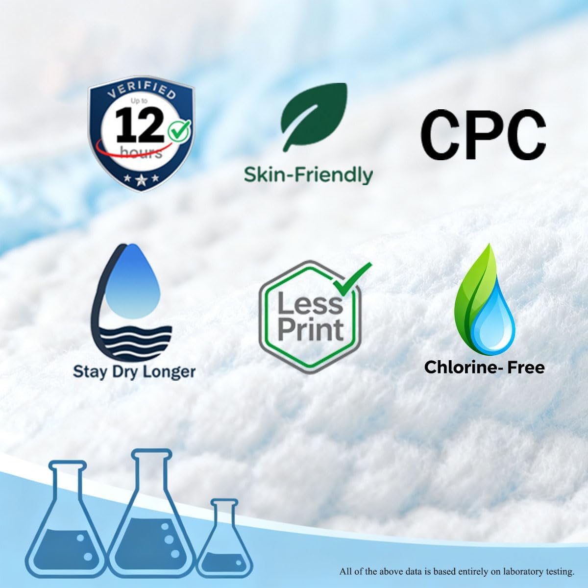 OHLALA Luxury Size 3 Diapers Skin-Friendly & Leakproof | Hypoallergenic | Fragrance-Free | Ultra-Thin | 4 Pack 248counts | 16-28 lbs