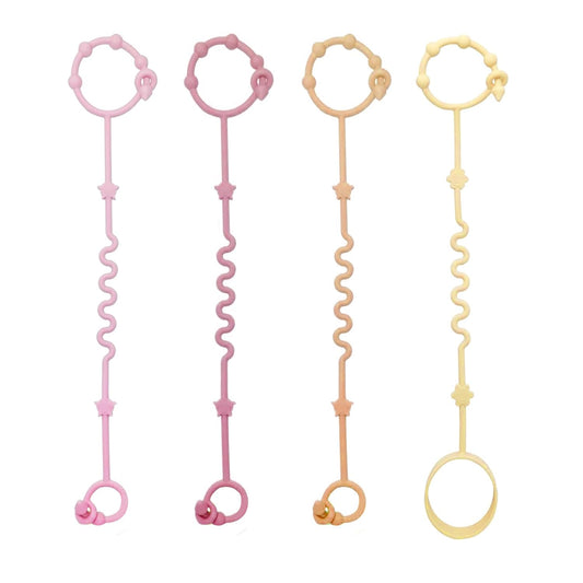 RTMOK Toy Straps for Baby, Silicone Setpacifier Clip,Applies to Car Seat Toy,Teether Toy,High Chair,Stroller Accessories,Baby Toy Clips,Cribs,Rocking Chair