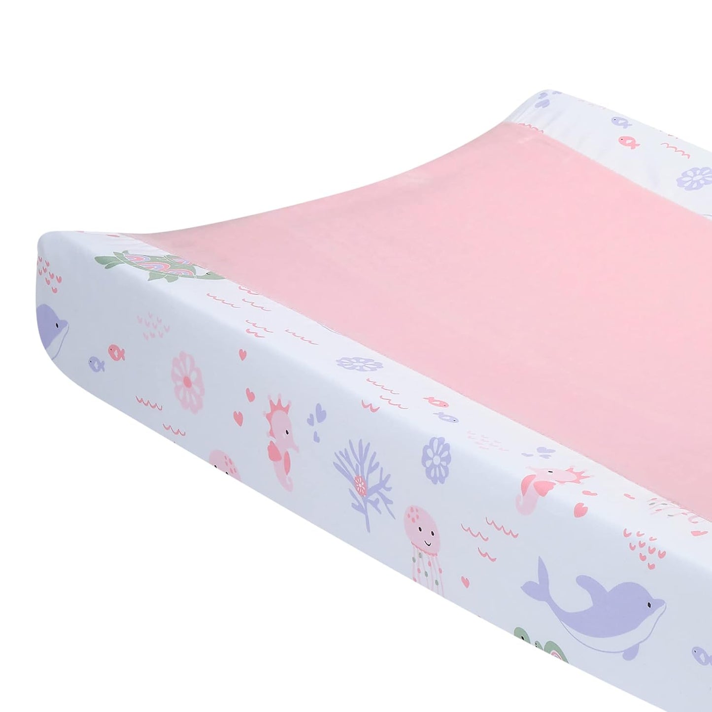 Lambs & Ivy Sea Dreams Dolphin/Turtle Underwater Nautical Changing Pad Cover