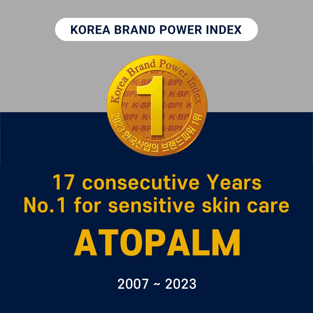 ATOPALM Facial Foam Wash, Gentle Baby Wash, Tear-Free, Sulfate-,Paraben-Free, pH Balanced, Hypoallergenic for Sensitive Skin, EWG Green Grade, Foaming Facial Cleanser, 5.07 Fl Oz, 150ml