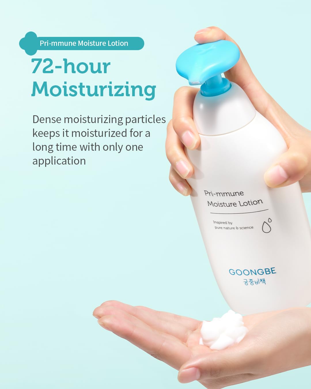 GOONGBE Baby Skincare Duo Set - Korean Baby Skincare & Bath Time Essentials - Shampoo & Bath, Moisutre Lotion - Travel Sized Hydrating & Nourishing Wash and Moisturizer, 2 Items