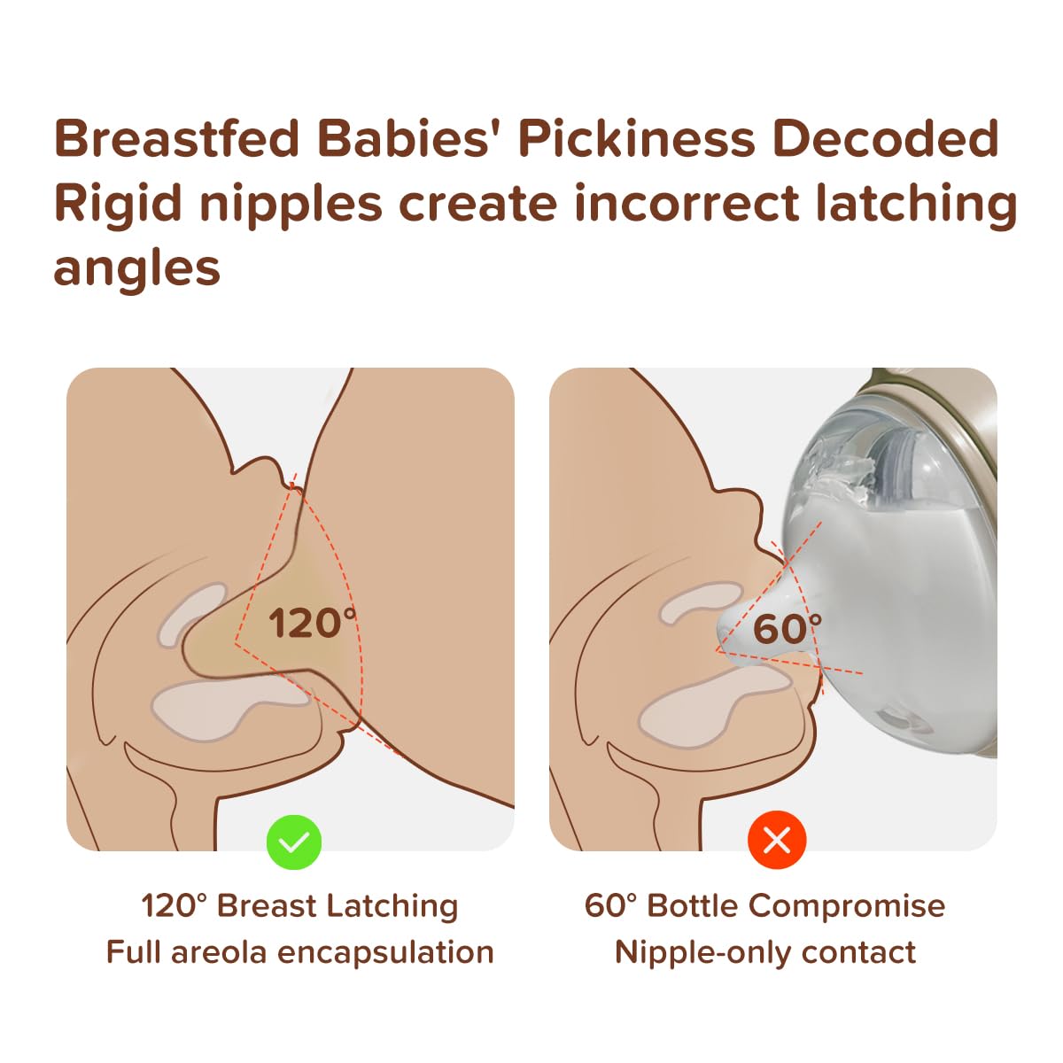 Thyseed Silicone Natural Breast-Like Bottle with Nipple(0-3 Months),8oz，1pack