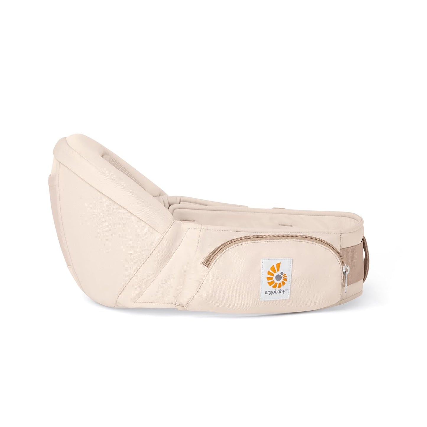 Ergobaby Ergonomic Baby Carrier Hip Seat with Storage, Comfortable Wide Waistbelt and Lumbar Support (17-45 lb) from The Brand Leader in Carriers, Lift Hip Seat, Natural Beige
