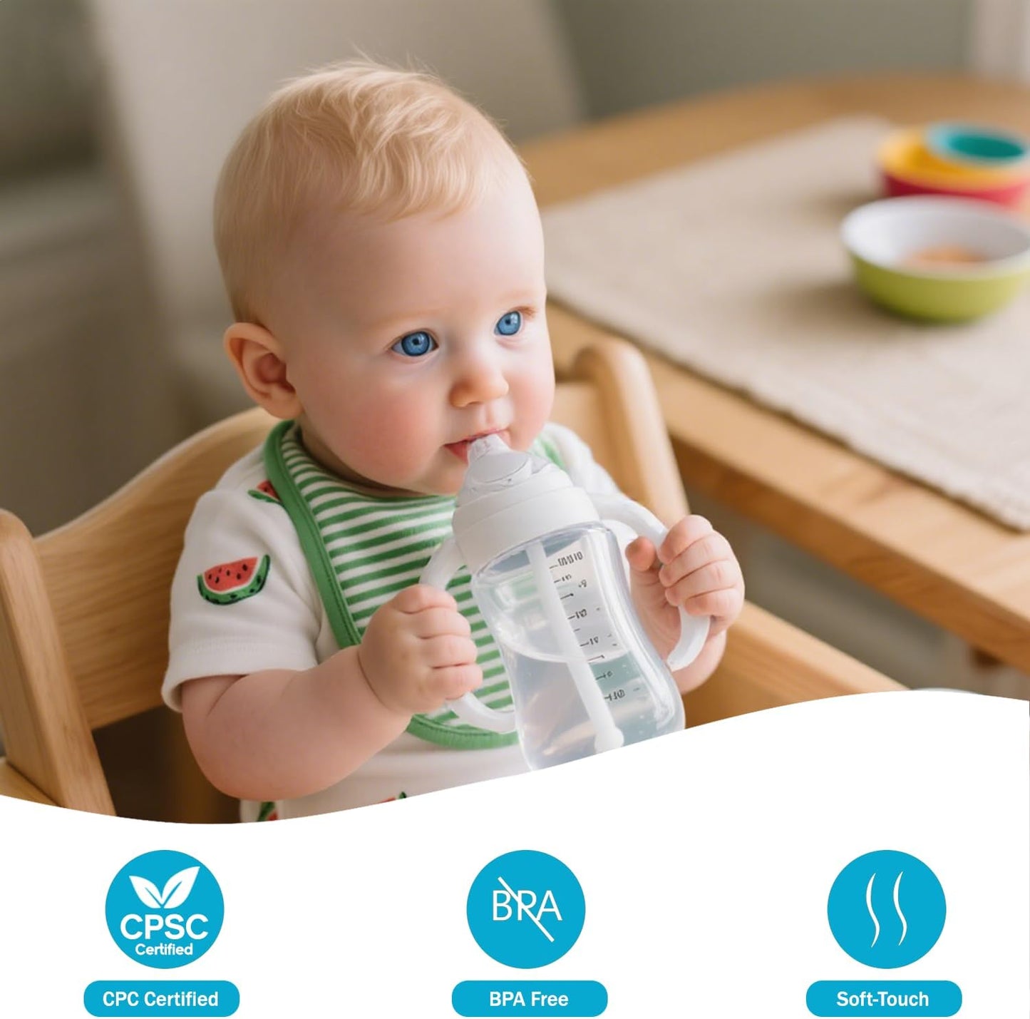 8pcs Replacement Silicone Spout Nipple for NUK Activity and Learner Cup, Soft Transition Spout for Sippy Cups, Silicone BPA-Free, Leak-Proof, Easy Transition from Bottle to Cup