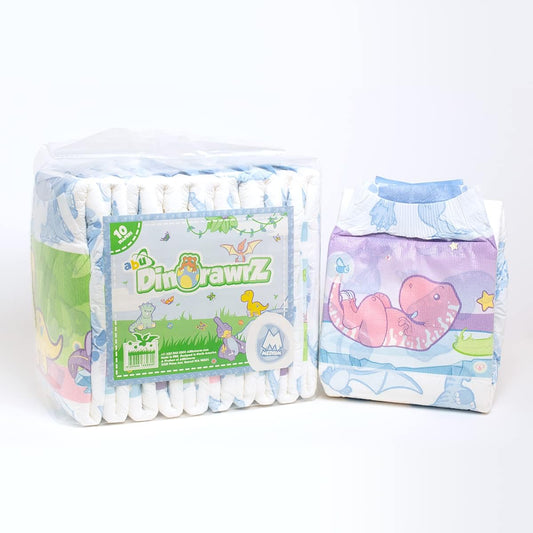ABUniverse DinoRawrZ Diapers (Large)
