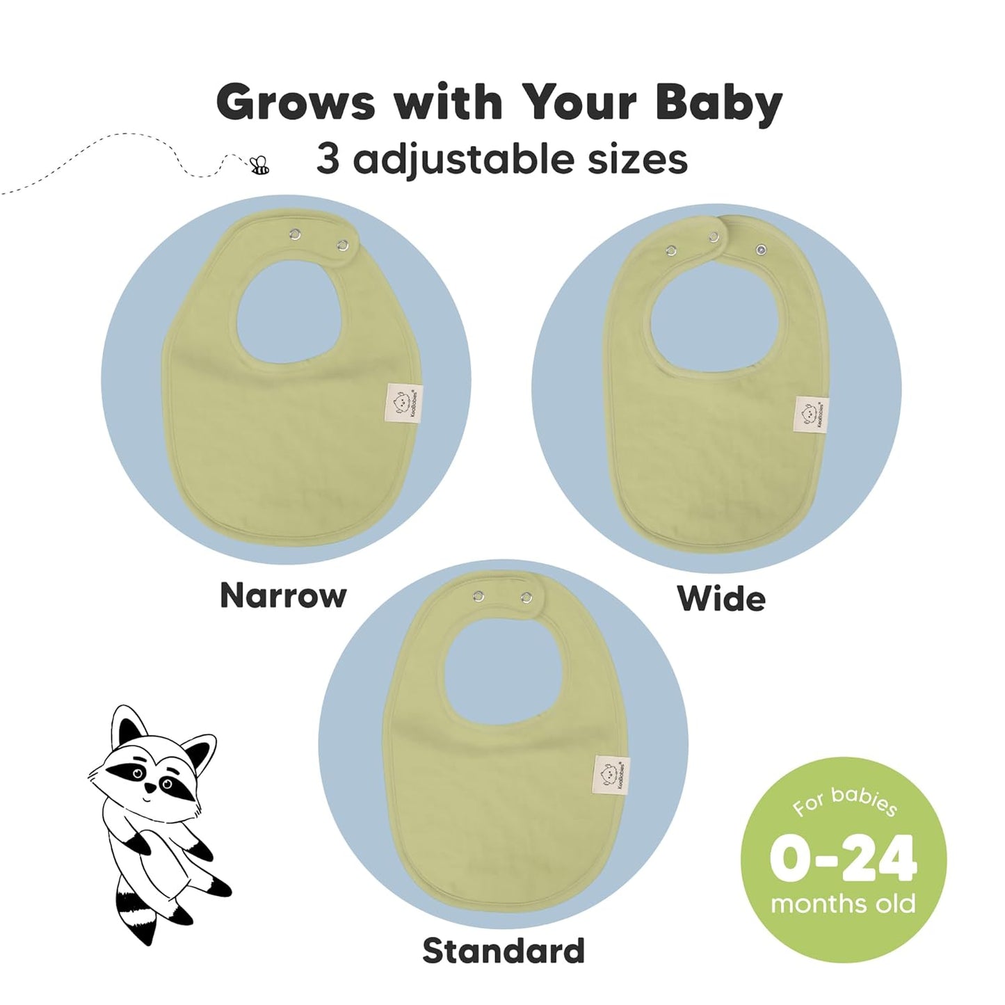 8-Pack Organic Baby Bibs for Boys, Girls - Soft Cotton Drooling and Teething Bibs for Baby Girl & Boy, Extra Absorbent, Easy To Clean & Put On for Toddler, Newborn, Infant 0-24 Months (Icelandic)