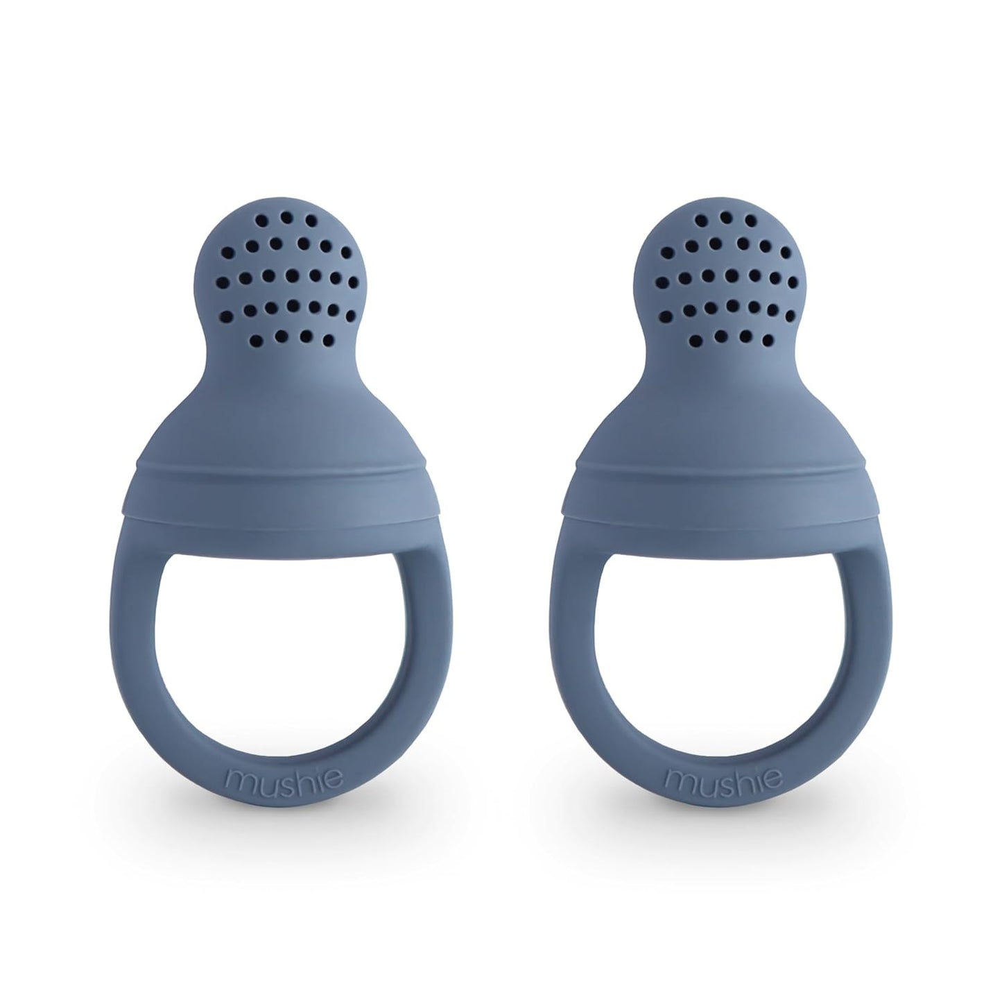 mushie Silicone Baby Fresh Fruit & Food Feeder Pacifier | 6 Months+ (Tradewinds)