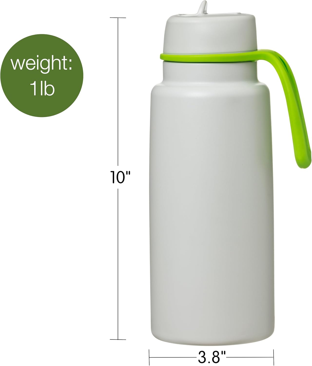 b.box Triple Insulated 34oz Water Bottle w/Stainless Steel Straw. 46 Hours Cold. Leak Proof Tumbler with Lid and Straw for Travel, Gym & School. BPA Free Sports Water Bottles.