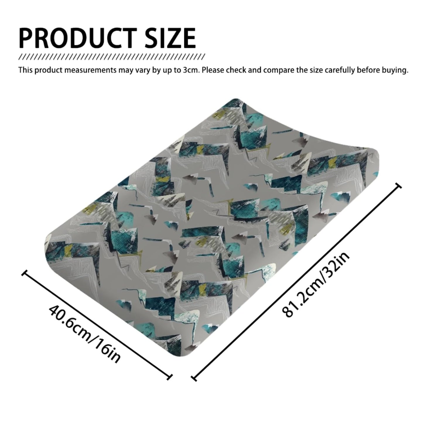 Boho Mountains Baby Changing Pad Covers for Boy Girl 32''x16'' Mountain Range Hiking Wild Fitted Diaper Change Table Mats Mountain Adventure Camping Soft Breathable Nursery Cradle & Bassinet Sheets