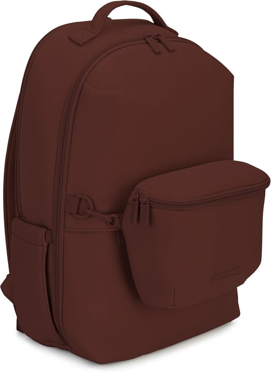 Parker Baby Drift Neoprene Backpack & Belt Bag | Roomy, Soft & Water Resistant | Travel Essentials w/ Diaper Changing Pad | No-Bulk Design w/ Adjustable Stroller Straps in Modern & Neutral Colors